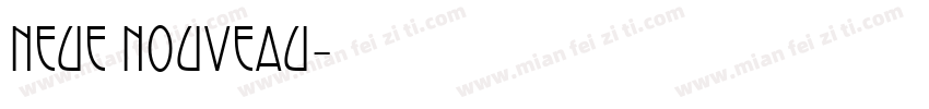neue nouveau字体转换